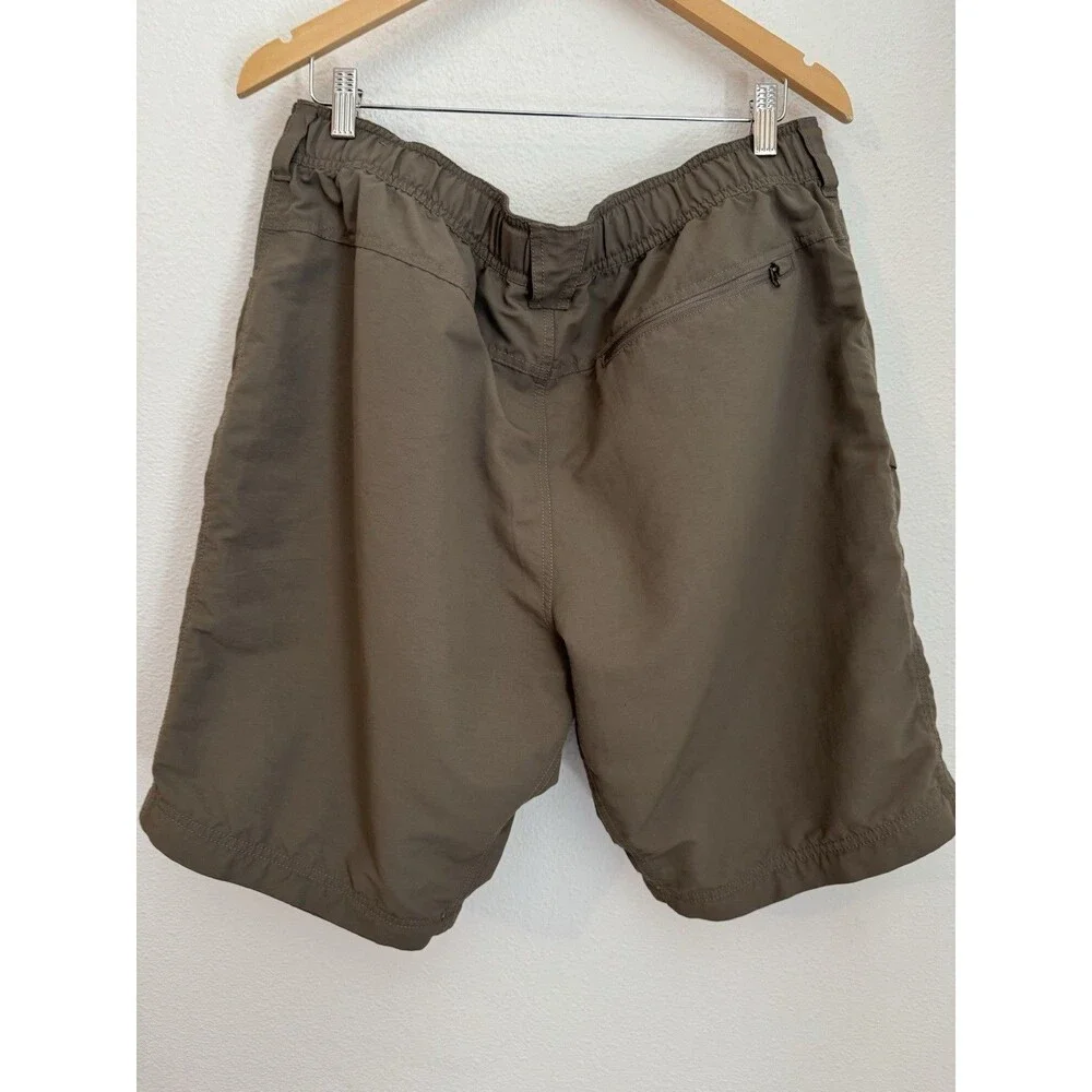 The North Face Paramount Trail Shorts Mens XL Brown Nylon Belted Hiking Cargo
